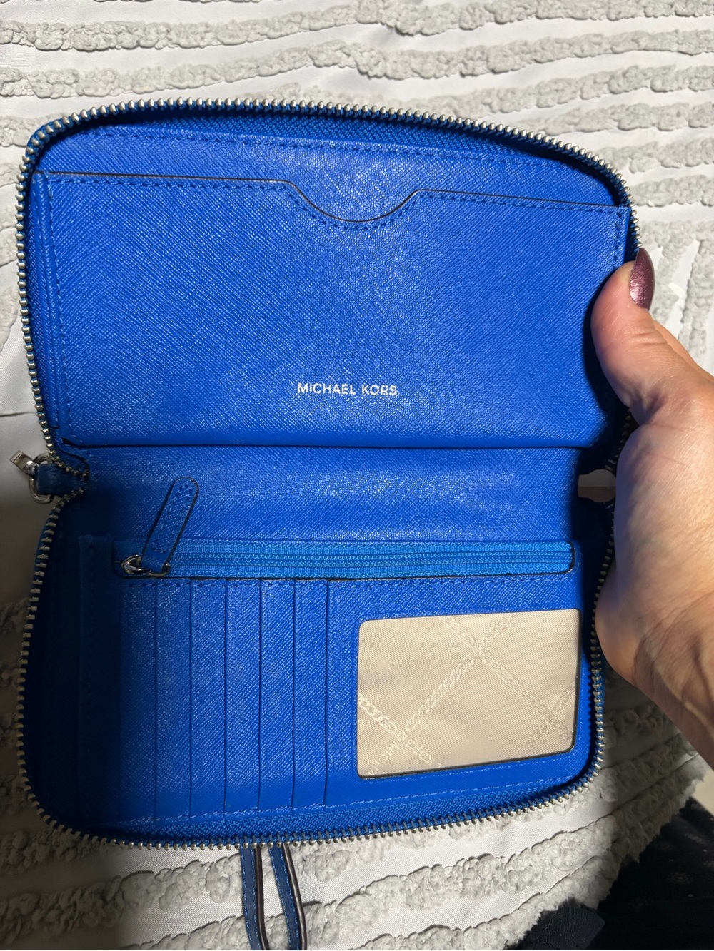 Michael Kors Cobalt Blue wristlet wallet